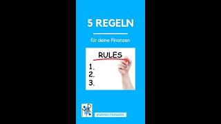 5 Rules  #finanzen #geld #finanziellefreiheit #investieren #erfolg #investment #finanziellebildung