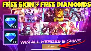 NEW! FREE ALL SKIN & FREE DIAMONDS / FREE DIAMONDS EVENT MLBB - NEW EVENT MLBB 2021