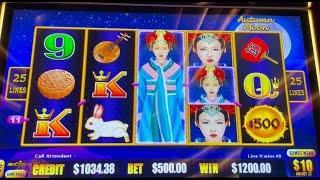 $500 spins, $25k loss, big jackpots and lines pays on Dragon Link slot, all in one place #handpay