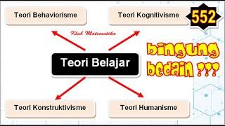 LENGKAP!!! Pembahasan 4 Teori Belajar  I  Behaviorisme Konstruktivisme Kognitivisme Humanisme