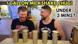 THE "IMPOSSIBLE" 1 GALLON MILK SHAKE CHUG CHALLENGE!! THE WORLD'S OLDEST FOOD CHALLENGE?