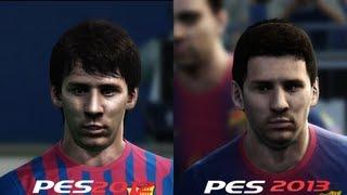 PES 2012 v PES 2013 Faces Comparison 2nd Demo [HD]