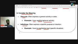 Free Live English Lesson - Gerund vs. Infinitive - Intermediate - Advanced