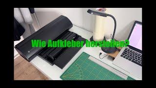 Wie stelle ich Aufkleber her? Silhouette Cameo 5 Studio Vinyl Plotter Sticker