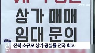 [JTV 8 뉴스] 전북 소규모 상가 공실률 전국 최고