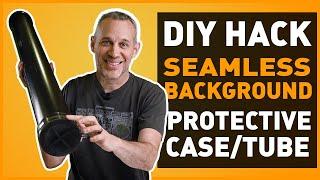 DIY Seamless Background Protective Tube Hack for Photographers