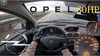 Opel Corsa C || 80HP || TOP SPEED on german Autobahn