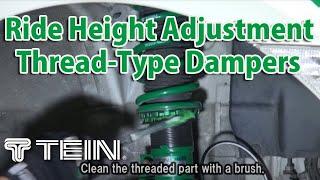 Ride Height Adjustment Thread-Type Dampers