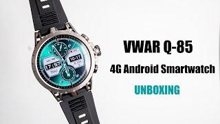 VWAR Q-85 4G Android Smart Watch Unboxing- 1.43" AMOLED Screen, Rotating Camera GPS/WIFI/Google Play