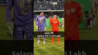 Indian Football Player Salary  Ft. Sunil Chhetri, Gurpreet Sandhu, Thapa #shorts #football #viral