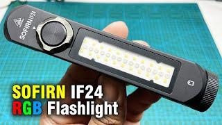 Sofirn IF24 RGB Flashlight Unbox and Review