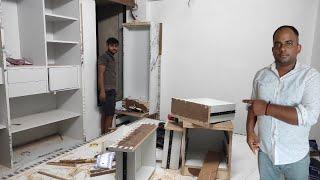 10'x10' बेडरूम को डिजाइन कैसे करें | Bedroom interior work process..