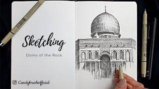 Pen & Ink Drawing #33 | Sketching The Dome of the Rock