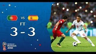 Все голы сборной Португалия - Испания 3:3.Лучшие моменты матча