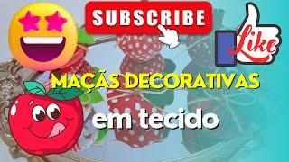 Maçãs decorativas #inspiração#artesanato#decoraçãomaçãs#decoraçãodemaçã#artesanato #arte#art#artist