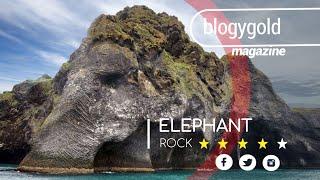 Casually stumbling upon an elephant in Iceland. Elephant Rock on Heimaey island