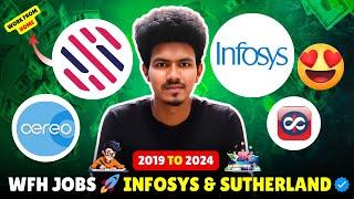  Big Opportunity! Infosys & Sutherland Hiring Now | WFH Jobs