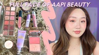 FULL FACE OF AAPI OWNED BRANDS | Chatty GRWM | Stacy Chen