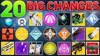 The 20 BIGGEST Changes Coming With The Final Shape (TOMORROW!) | Destiny 2