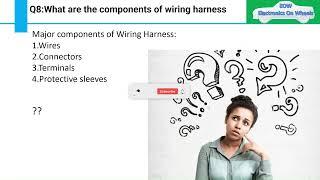 Q8:What are the components of a wiring harness? What does wiring harness contain?@WiringRescue