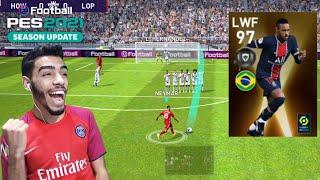 NEYMAR 97 Rated REVIEW  The king of skills  pes 2021 mobile