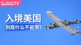 入境美国不能带！这10物品类要注意 | 美国过海关