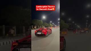 Lamborghini Tecnica in Chennai’s Road #lamborghini #huracan #tecnica #supercars #shorts #chennai