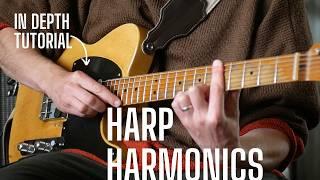 The Most Mysterious and BEAUTFIFUL Guitar Technique - HARP HARMONICS TUTORIAL like Eric Johnson
