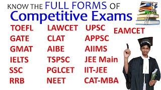 Full Forms of Entrance Exam