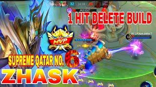 ZHASK 1 HIT BUILD IS REAL  ZHASK HIGH DAMAGE BUILD #mlbb #zhask #mobilelegends