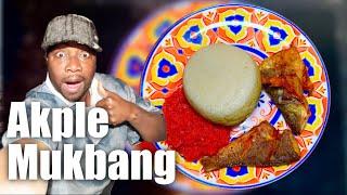 Ghana Food  INSANE AKPLE MUKBANG CHALLENGE! | West Africa Food