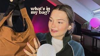 ASMR what's in my bag 