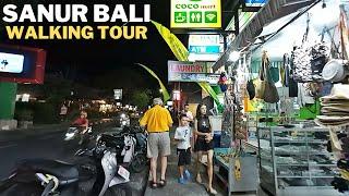 Night Walking At Sanur Bali Danau Tamblingan Main Street Bali Today 2024 | Virtual Relaxing Walk