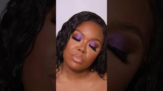 #GRWM Makeup Edition! Love this purple eyeshadow look! #blackgirlmakeup #blackgirlbeauty #blackgirl