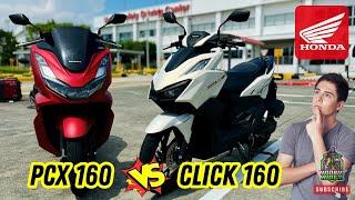 Who's the KING of the 160cc Scooters? | Honda PCX 160 and Click 160 Media Test Ride