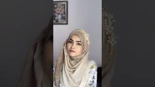 Hijab tutorial with headpiece | hijab style with tiara | new hijab tutorial | hijab style | #shorts