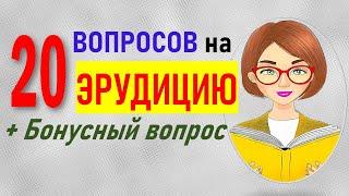 Тест на эрудицию и общие знания. 20 вопросов с ответами из школьной программы