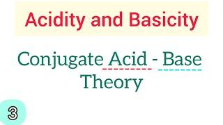 Conjugate acid base theory | simplified | Bholanath academy | Lowry-Bronsted theory