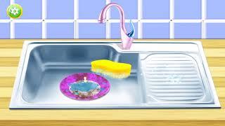 wash dishes game