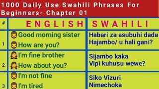 1000 Swahili Conversation Phrases || Learn Swahili || Kiswahili Lessons