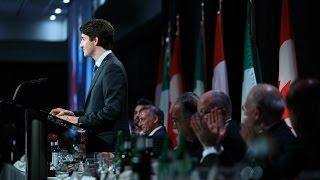 Prime Minister Trudeau delivers remarks at a fundraiser for The Italy Earthquake Relief Fund