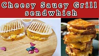 Cheesy Saucy Sandwich with homemade Cheese sauce | Triple Sandwich on Tawa @fatimacuisine2020