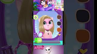 Wow Angela has black hair #angela #mytalkingangela #shortsvideo #shortvideo #princessa #mytalkingtom