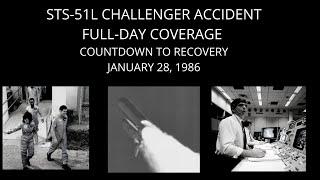 Challenger Accident STS-51L Full Day News Coverage | Countdown to Recovery Operations