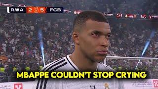 Mbappe in Tears After Final loss vs Barcelona | El Clasico Final