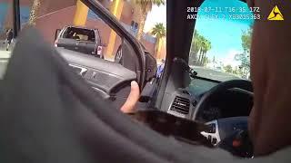 Las Vegas police officer shoots through windshield