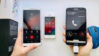 Redmi S2 vs Samsung Note 4 vs Apple iPhone 5S / Conference calls & incoming & outgoing calls