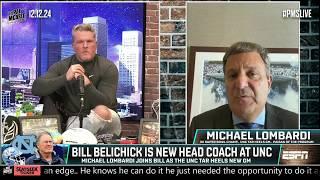 Bill Belichick's 400-PAGE PLAN CONFIRMED by UNC football GM Michael Lombardi  | The Pat McAfee Show