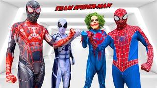 TEAM SPIDER MAN vs BAD GUY TEAM | How To Becomes GOOD HERO ? ( Live Action ) - Fun FLife TV