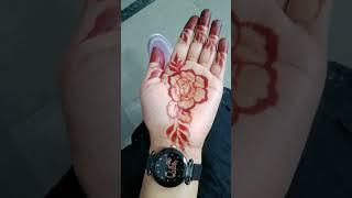 My hand mehndi design beautiful flower mehndi design #shortvideo Sanaya painting